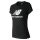 New Balance Damen T-Shirt Essentials Stacked Logo black