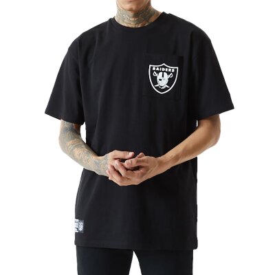 New Era Herren T-Shirt NFL Las Vegas Raiders Box Logo schwarz