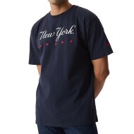 New Era Herren MLB T-Shirt Oversized Heritage New York Yankees navy
