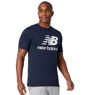 New Balance Herren T-Shirt Essentials Stacked Logo eclipse