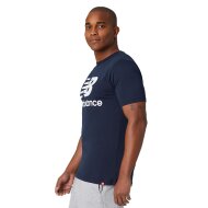 New Balance Herren T-Shirt Essentials Stacked Logo eclipse