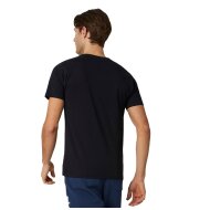 New Balance Herren T-Shirt Essentials Stacked Logo black
