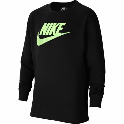 Nike Kinder Sportswear Club Fleece Sweater  black/barely volt