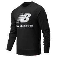 New Balance Herren Sweater Essentials Stacked Logo black XXL