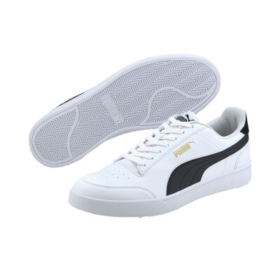 PUMA Herren Sneaker Shuffle puma white-puma black-gold