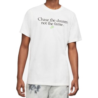 Nike Herren T-Shirt Chase the Dream white
