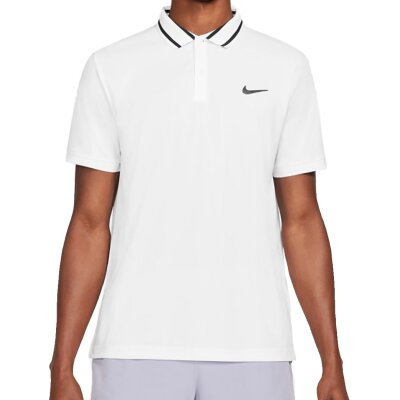Nike Herren Polo Shirt Court Dri-FIT Victory white/black