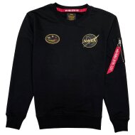 Alpha Industries Herren Sweater NASA Voyager black S
