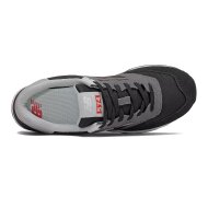 New Balance Herren Sneaker 574 black/velocity red
