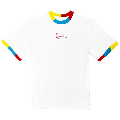 Karl Kani Herren T-Shirt Small Signature white