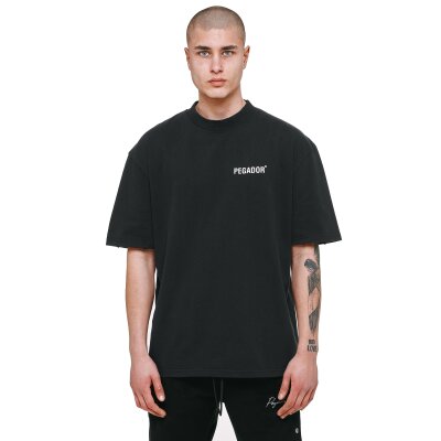 Pegador Herren Manny Oversized T-Shirt vintage black