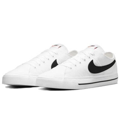 Nike Herren Sneaker Nike Court Legacy Canvas white/black 45.5 EU-11.5 US