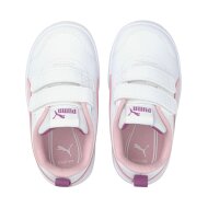 PUMA Kinder Sneaker Courtflex v2 V Inf white/pink-lady