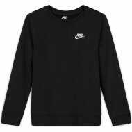 Nike Kinder Sweater Sportswear French Terry Crew black/white