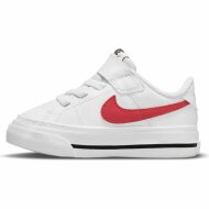 Nike Kinder Schuh Court Legacy white/university red-black