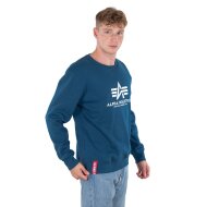 Alpha Industries Herren Sweater Basic Logo naval blue