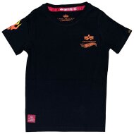 Alpha Industries Kinder T-Shirt Flame black