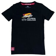 Alpha Industries Kinder T-Shirt Rodger Dodger black
