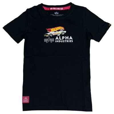 Alpha Industries Kinder T-Shirt Rodger Dodger black 16 | 176 EU
