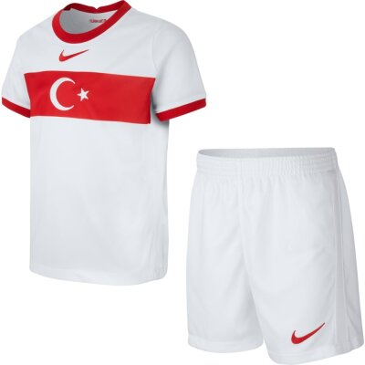 Nike Türkei Kinder Heimtrikot EM2021 Minikit white/sport red