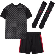 Nike Kroatien Kinder Ausw&auml;rtstrikot EM2021 Minikit anthracite/black/university red