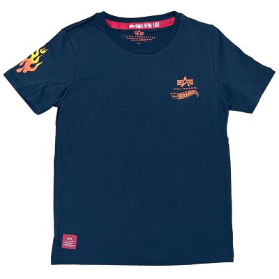 Alpha Industries Kinder T-Shirt Flame rep.blue