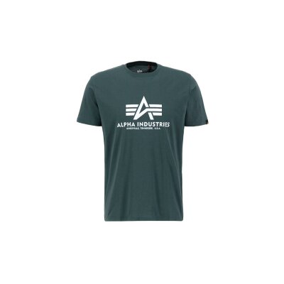Alpha Industries Herren T-Shirt Basic Logo navy green