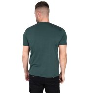 Alpha Industries Herren T-Shirt Basic Logo navy green S