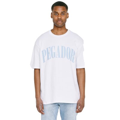 Pegador Herren Oversized T-Shirt Cali white aqua