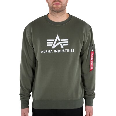 Alpha Industries Herren Sweater 3D Logo II dark olive
