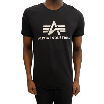 Alpha Industries Herren T-Shirt 3D Logo black S