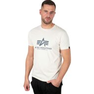 Alpha Industries Herren T-Shirt Basic Logo jet stream white 5XL