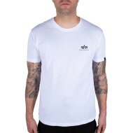 Alpha Industries Herren T-Shirt Backprint Camo Logo white/black camo