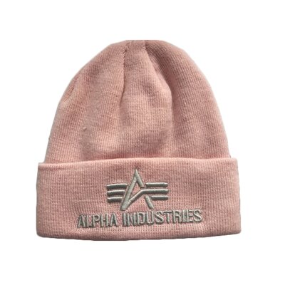 Alpha Industries 3D Beanie Wmn silver pink