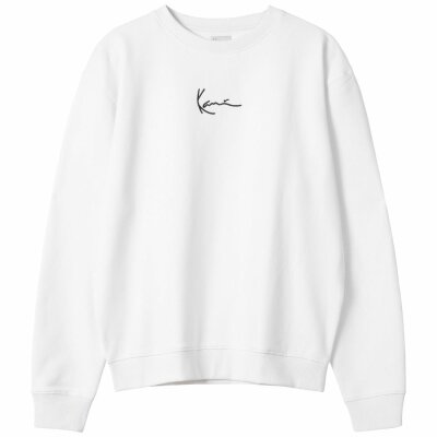 Karl Kani Herren Sweater Small Signature Crew white