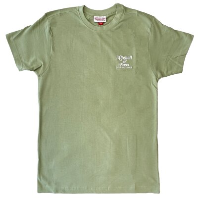 Mitchell & Ness Branded T-Shirt Oversized Heavy Weight green