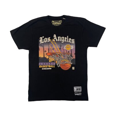 Mitchell & Ness NBA Scienic T-Shirt Los Angeles Lakers black