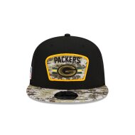 New Era 9FIFTY Trucker Cap Salute To Service 950 Green Bay Packers black