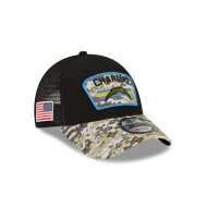 New Era 9FORTY Cap Salute To Service 940 Los Angeles Chargers black