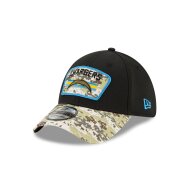 New Era 39THIRTY Cap Salute To Service 3930 Los Angeles Chargers black M/L