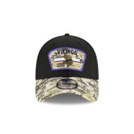 New Era 39THIRTY Cap Salute To Service 3930 Minnesota Vikings black S/M