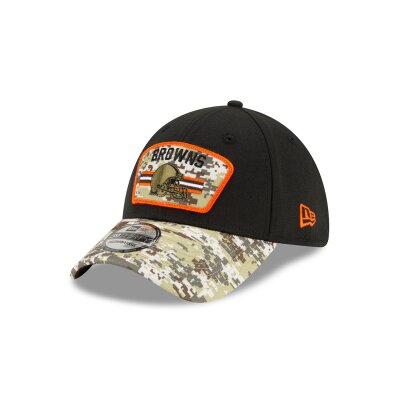 New Era 39THIRTY Cap Salute To Service 3930 Cleveland Browns black