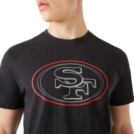 New Era Herren T-Shirt NFL San Francisco 49ers Outline Logo dark grey
