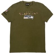 New Era Herren T-Shirt NFL Seattle Seahawks Camo Wordmark