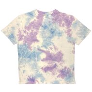 Karl Kani Damen T-Shirt Signature KKJ Tie Dye lilac/light blue/white L