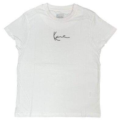 Karl Kani Damen T-Shirt Small Signature white