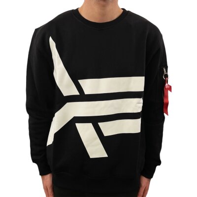 Alpha Industries Herren Sweater Side Logo black 3XL