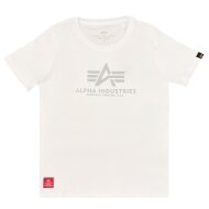 Alpha Industries Kinder Basic T-Shirt Reflective Print white