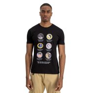 Alpha Industries Herren T-Shirt Apollo Mission black S