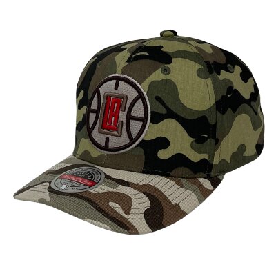 Mitchell & Ness Snapback NBA Woodland Desert Red Line Los Angeles Clippers camo woodland